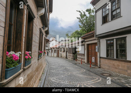 Amasya, Türkei Mai 25, 2016 Ottoman - alte Häuser aus dem Osmanischen Reich und eine wichtige Stadt Stockfoto