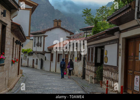 Amasya, Türkei Mai 25, 2016 Ottoman - alte Häuser aus dem Osmanischen Reich und eine wichtige Stadt Stockfoto