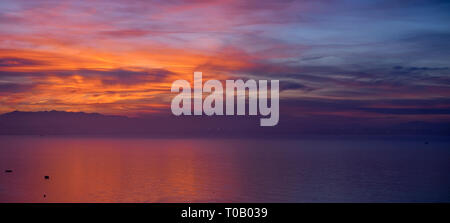 Bucht von Santander. Panoramaaussicht Stockfoto