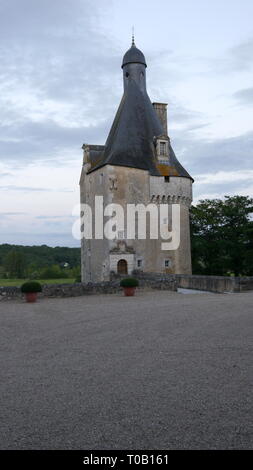 Chateau de Touffou, Bonnes, Frankreich Stockfoto