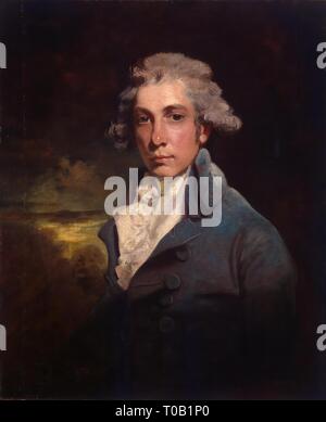 "Portrait von Richard Brinsley Sheridan (1751-1816)". Großbritannien, Ende 1780 - Anfang der 1790er Jahre. Abmessungen: 77 x 64,5 cm. Museum: Staatliche Eremitage, St. Petersburg. Autor: John HOPPNER. Stockfoto