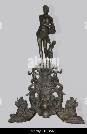 "Untersetzer mit Figurinen von Bacchus und ein wenig Faun". Italien. Venedig, erste Hälfte des 17. Jahrhunderts (? ). Abmessungen: Höhe: 85,0 cm. Museum: Staatliche Eremitage, St. Petersburg. Stockfoto