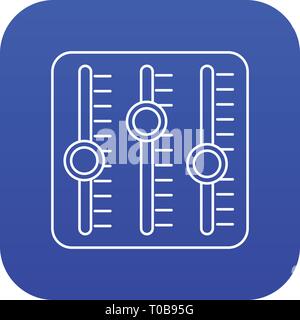 Sound Mixer Symbol blau Vektor Stock Vektor