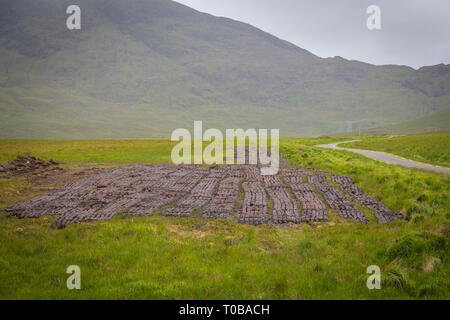 Auf der Ballaghasheen Pass Road, Co Kerry, Irland Stockfoto