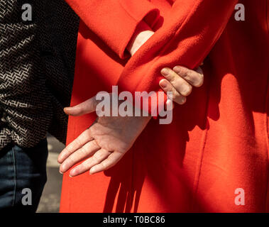 Besucher in Soho in New York am Sonntag, 17. März 2019. (© Richard B. Levine) Stockfoto