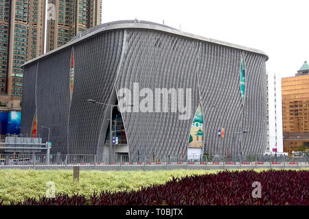 West Kowloon, Hongkong/ China - 01-03-2019: Hongkong, China - Architektur - Xiqu Centre (Opernhaus) Stockfoto