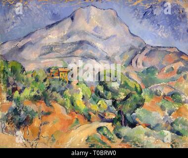 'Mount Sainte-Victoire". Frankreich. Abmessungen: 78 x 99 cm. Museum: Staatliche Eremitage, St. Petersburg. Autor: Paul Cezanne. PAUL CEZANNE. Stockfoto