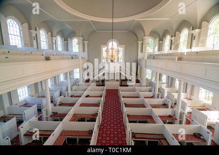 Bennington, Vermont/USA-10/1/2017 - Alte erste Kirche Haus der Begegnung in 1753, die heutige Kirche in 1805-6 Stockfoto