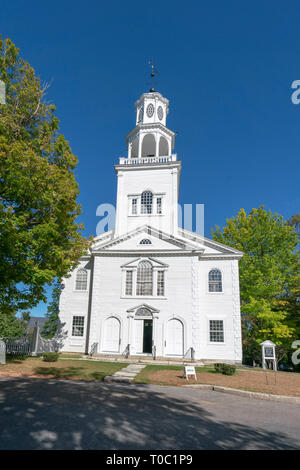 Bennington, Vermont/USA-10/1/2017 - Alte erste Kirche Haus der Begegnung in 1753, die heutige Kirche in 1805-6 Stockfoto