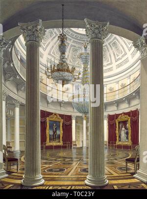 "Rotunde im Winter Palace". Russland, 1862. Abmessungen: 41,5 x 32,4 cm. Museum: Staatliche Eremitage, St. Petersburg. Autor: Edward Hau. EDUARD HAU. Stockfoto