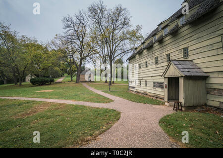 Lancaster County, Pennsylvania/USA -10/21/2017 - Ephrata Kreuzgang oder Gemeinschaft war eine religiöse Gemeinschaft in 1732 gegründet von Johannes Conrad Beissel Stockfoto