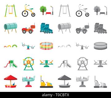 Kunst, Anziehung, Stoßfänger, Auto, Karussell, Cartoon, Mono, Kindheit, Sammlung, Design, Entertainment, Equipment, Ferris, Spiel, Haus, Icon, Illustration, Inline, isoliert, Logo, Park, Flugzeug, playgarden, Spielplatz, Vergnügen, Pool, rc, Sandkasten, Scooter, Wippe, Satz, Zeichen, Schlittschuhe, Schlitten, Feder, Schwimmen, Swing, Symbol, Reifen, Baum, Dreirad, Tunnel, Vector, Web, Rad Vektor Vektoren, Stock Vektor