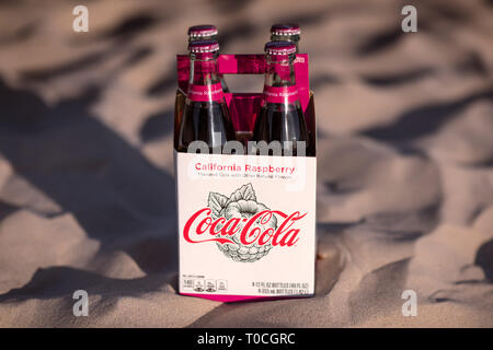 Kalifornien Himbeere Coca Cola. Stockfoto