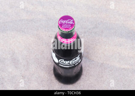 Kalifornien Himbeere Coca Cola. Stockfoto