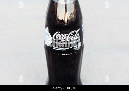 Kalifornien Himbeere Coca Cola. Stockfoto