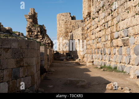 Saida (Sidon) Crusader Meer Schloss ist eine mittelalterliche Festung bauen während der Kreuzzüge in Saida, Libanon Stockfoto