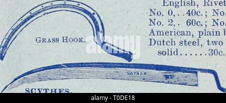 Dreer der Großhandel Preisliste Dreer der Großhandel Preisliste/Henry A. Dreer. dreerswholesalep 1898 dree Jahr: 3 ich Zoll, eingekerbt oder piercedjtree, 3 J'eingekerbt oder piercedytree mit Kupferdraht... DREER der UNAUSLÖSCHLICHEN LABEL Bleistift. Einen schwarzen wasserfesten Stift, überlegen noch für die Floristen eingeführt. 5 cts.;;;;;;;; 50 cts. pro Dutzend. Gras Haken. Englisch, zurück Eiveted; Nr. 0,. 40 C.; Nr. 1. . 50C. Nr. 2. 60 C.; Nr. 3. 65 C. American, Flugzeug zurück, 25c. Niederländische Stahl, zwei Größen, solide 30 C. und 40 C. Sensen. Englischer Rasen, genietet, zurück, 30 und 34 in., $ 1,00; 36 in., $ 1,15; 38 in., $ 1.25. American, werden Stockfoto