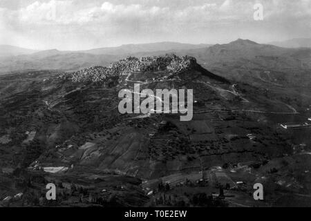 Calascibetta, Sizilien, Italien 1910-20 Stockfoto