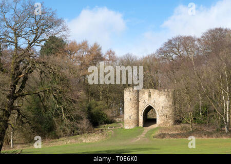 Das Schloss Torheit in Roundhay Park, Leeds, West Yorkshire, England, Großbritannien Stockfoto