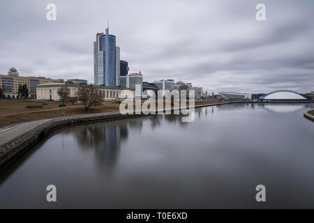 Skyline von Minsk Stockfoto