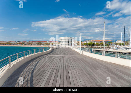 Hafeneinfahrt im Park Jardin Bonaparte, Saint-Raphael, Var, Provence-Alpes-Cote d'Azur, Frankreich, Europa Stockfoto