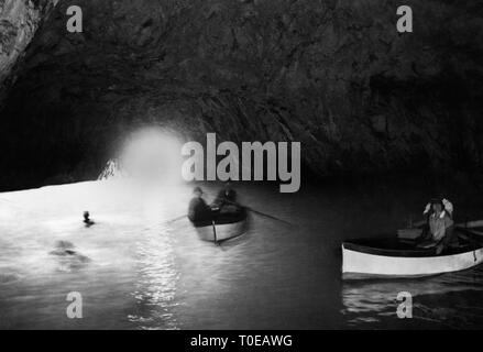 Blaue Grotte, die Insel Capri, Kampanien, Italien 1920 1930 Stockfoto