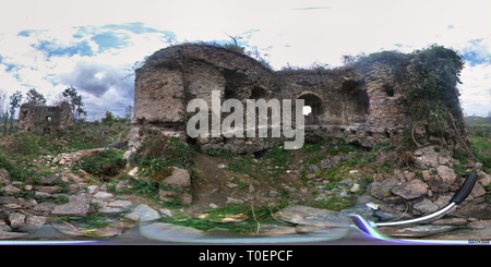 360 Grad Panorama Ansicht von Cetatea de la Bologa