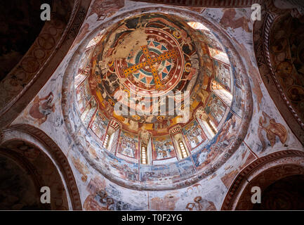Bilder & Bilder von Nikortsminda (Nicortsminda) St Nicholas georgisch-orthodoxen Kathedrale reichen inneren Fresken der Kuppel Kuppel, 16. Jahrhundert, Ni Stockfoto