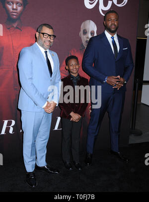 New York, New York, USA. 19 Mär, 2019. 19. März 2019 - New York, New York - Jordan Peele, Evan und Alex Winston Herzog bei Universal Pictures' 'uns' 'Premiere im Museum für Moderne Kunst in Midtown. Photo Credit: LJ Fotos/AdMedia Credit: Ylmj/AdMedia/ZUMA Draht/Alamy leben Nachrichten Stockfoto