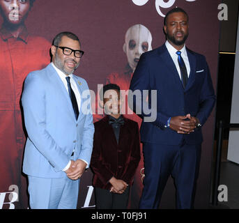 New York, New York, USA. 19 Mär, 2019. 19. März 2019 - New York, New York - Jordan Peele, Evan und Alex Winston Herzog bei Universal Pictures' 'uns' 'Premiere im Museum für Moderne Kunst in Midtown. Photo Credit: LJ Fotos/AdMedia Credit: Ylmj/AdMedia/ZUMA Draht/Alamy leben Nachrichten Stockfoto