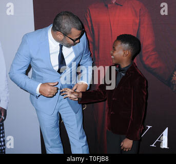 New York, New York, USA. 19 Mär, 2019. 19. März 2019 - New York, New York - Jordan Peele und Evan Alex bei Universal Pictures' 'uns' 'Premiere im Museum für Moderne Kunst in Midtown. Photo Credit: LJ Fotos/AdMedia Credit: Ylmj/AdMedia/ZUMA Draht/Alamy leben Nachrichten Stockfoto