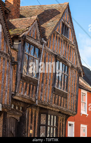 De Vere Haus in Lavenham, Suffolk, in Harry Potter und die Heiligtümer des Todes, Suffolk, England, UK. Stockfoto