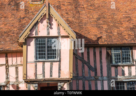 Nether Hall, ein Fachwerkbau im Dorf von Cavendish, Suffolk, England UK Stockfoto