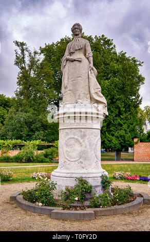 Alexandrine Monument im Schweriner Schloss Garten. Deutschland. Stockfoto