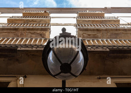 Balkon Architektur im Gotischen Viertel, Barcelona, Spanien Stockfoto