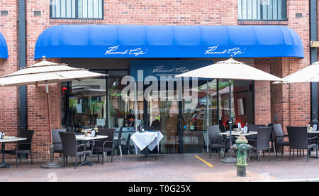 Washington, DC, USA --Mai 6, 2018. Foto des Pfaus Cafe in der Georgetown Abschnitt von Washington, DC. Stockfoto