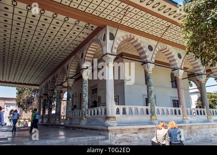 Istanbul, Türkei, 12. April 2007: Topkapi Palast Stockfoto