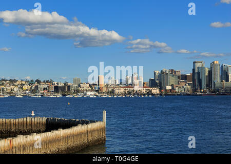 Skyline von Shelter Island, San Diego, Kalifornien, USA Stockfoto