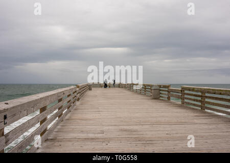 Ein stürmischer Tag in Wrightsville Beach, North Carolina. Stockfoto