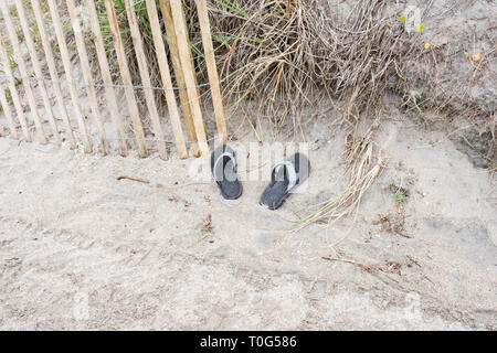 Ein stürmischer Tag in Wrightsville Beach, North Carolina. Stockfoto