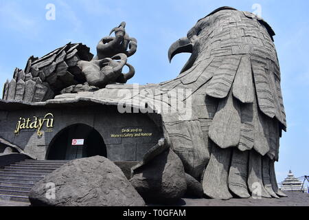 Kollam, Kerala, Indien - März 2, 2019: natürliche Höhlen Stockfoto