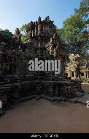 Ein Blick auf die kleine Chau sagen Tevoda Khmer Tempel in Angkor in Siem Reap, Kambodscha. Stockfoto