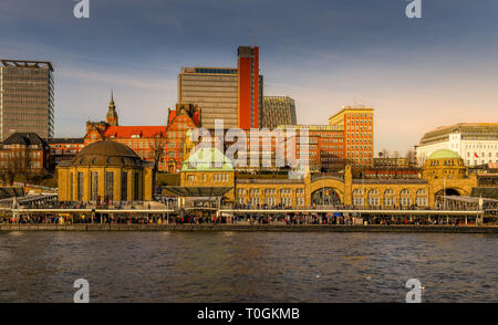 Landungsbrücken, St. Pauli, Hamburg, Deutschland, Landungsbrücken, St. Pauli, Deutschland Stockfoto