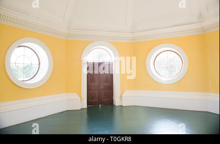 Thomas Jefferson's Home, Monticello. 3. etage Dome Zimmer, während der Zeit, in der das Fotografieren war erlaubt. Als Schlafzimmer, Kinderspielzimmer und Lagerbereich verwendet. Stockfoto