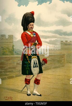 "Die 42 - Die Black Watch (Royal Highlanders)", 1890. Schöpfer: Godfrey Douglas Giles. Stockfoto