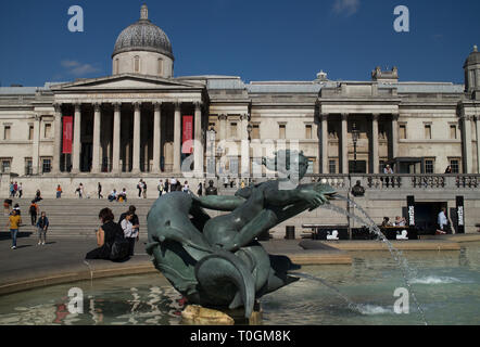 Trafalgar Square in London Stockfoto