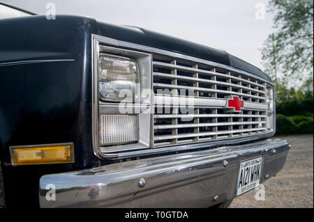 1984 Chevrolet C10 Amerikanische pick up truck Stockfoto