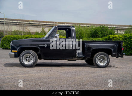 1984 Chevrolet C10 Amerikanische pick up truck Stockfoto