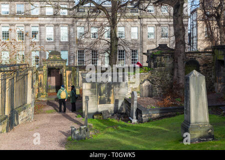 Edimburgh (Schottland) - Die alte Calton Grabstätte, Friedhof von Calton Hill Stockfoto