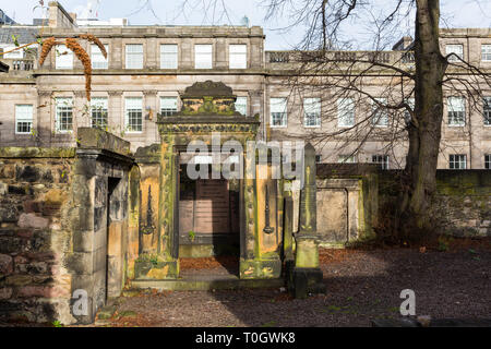 Edimburgh (Schottland) - Die alte Calton Grabstätte, Friedhof von Calton Hill Stockfoto